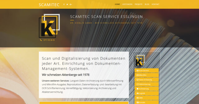 SCAMITEC Esslingen – Scan Service, Mikroverfilmung, Reproduktion, Vektorisierung, Archivierung