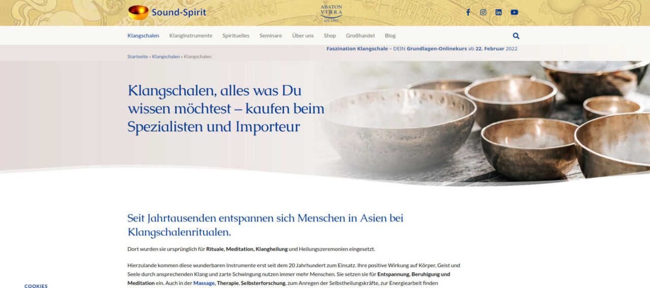 Sound-Spirit – Die Klangschalen Experten