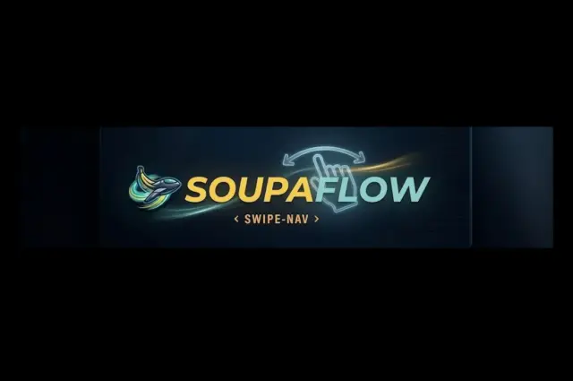 Swipe dich mit dem neuen Logo-Swipe-Nav Feature durch die Decks der SSG SOUPAFLOW
